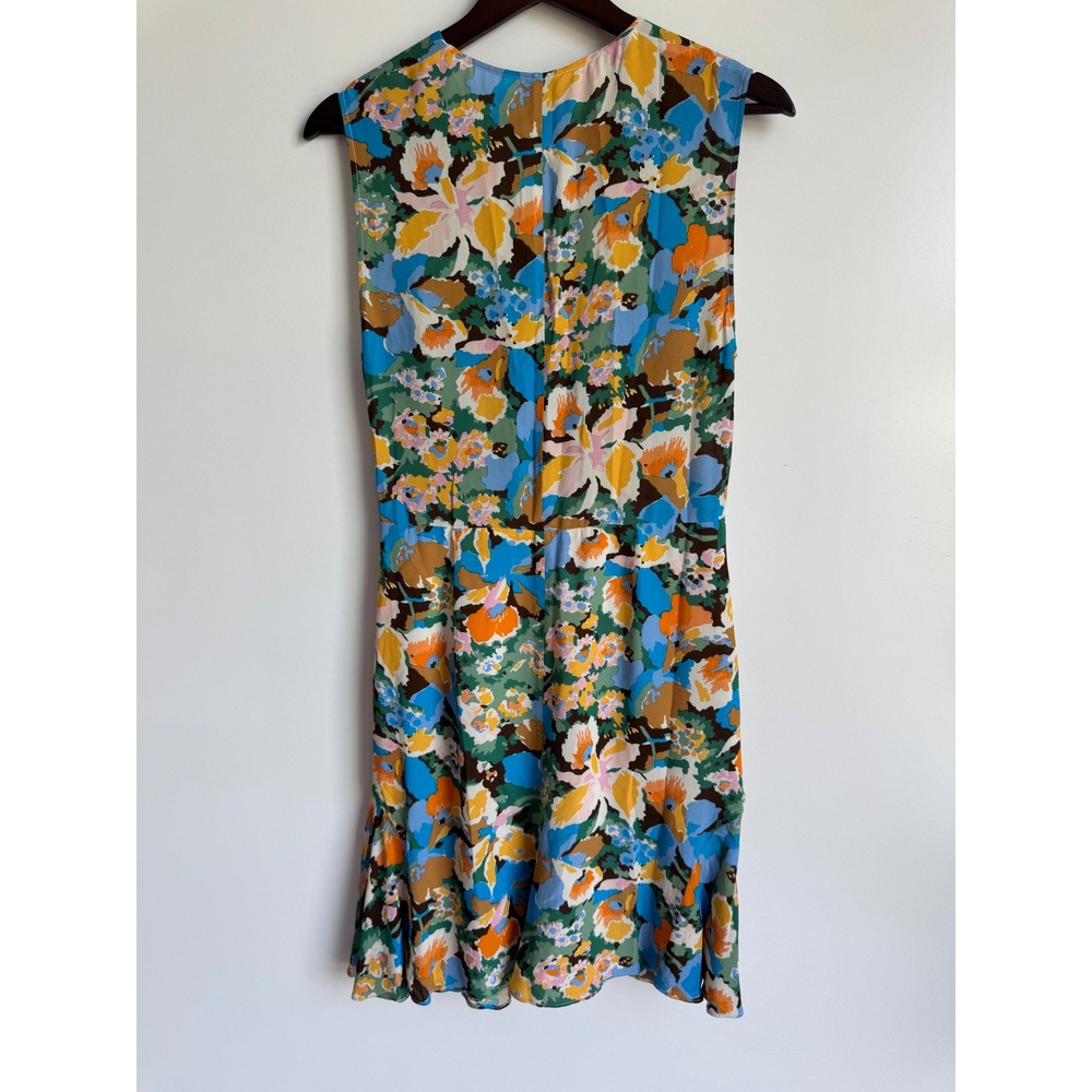 M Missoni Abitto ruffled sleeveless ruched mini dress Italy IT 42 US 6 Deep V
